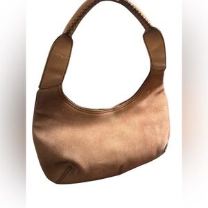 Salvatore Ferragamo Suede Shoulder Bag  Hobo Top Handle Made in Italy